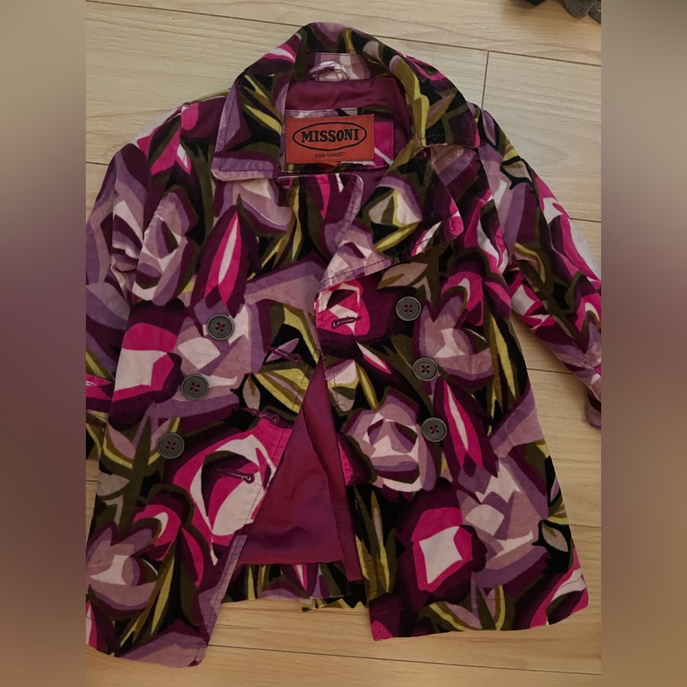Missoni for target 6-12 months velvet like jacket
